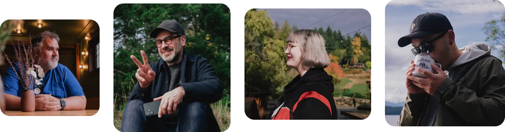 Mobile devices showing Steamclock apps