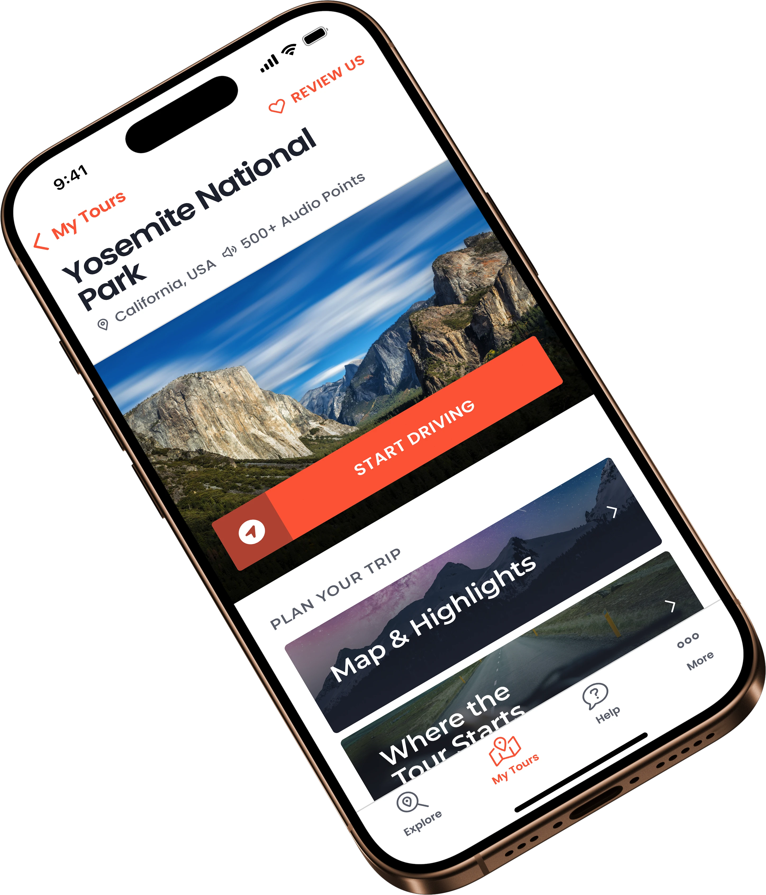 GuideAlong app screenshot of redesign
